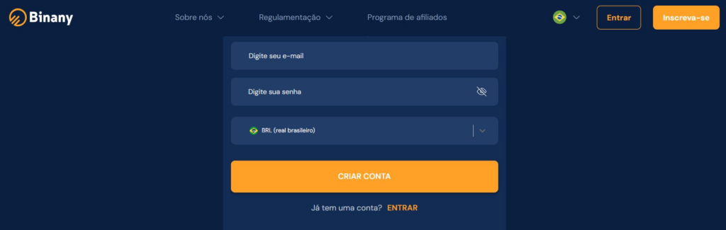 registro no binany