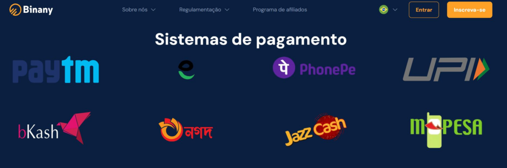 binany pagamento